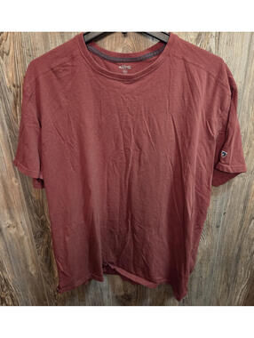 Kuhl Wildfibre T-Shirt Men 3XL Maroon Organic Cotton Short Sleeve Hiking Casual
